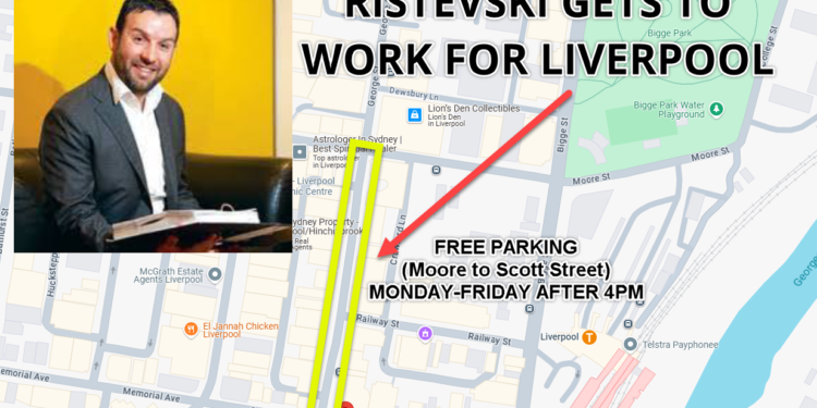 Liverpool CBD Finally Gets a Boost: Councillor Ristevski Champions Free Evening Parking – While Liverpool Mayor Mannoun’s losing streak continues.