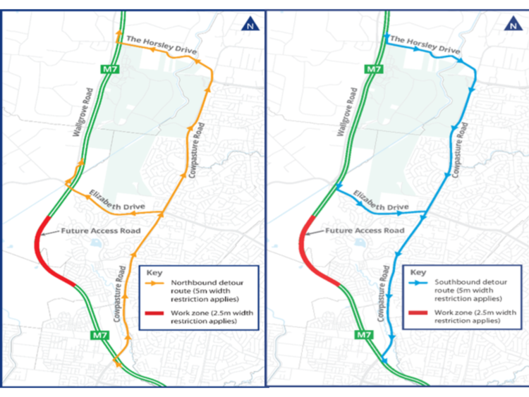 Important Traffic Changes: M7 Motorway Bridge Works at Cecil Hills